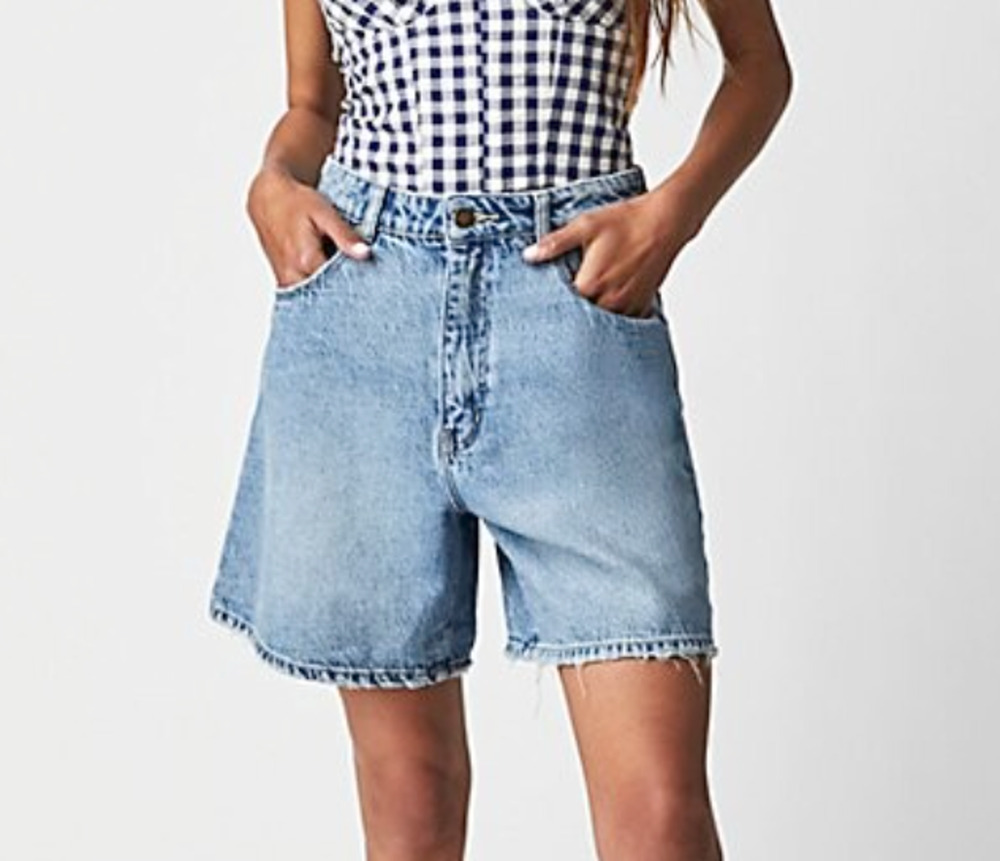 NEW ROLLA'S SUPER MIRAGE DENIM JEAN SHORTS FREE PEOPLE SZ 33